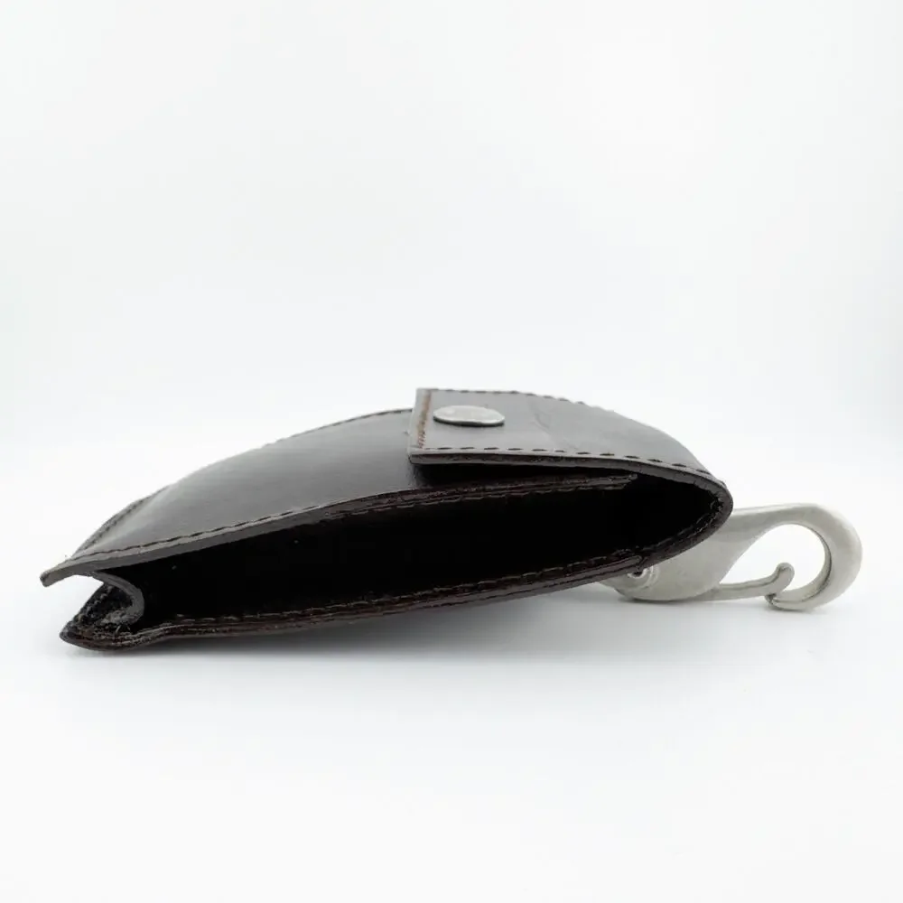 Dolce & Gabbana Vintage Leather Pouch‎ Small Clutch with Silver Clasp